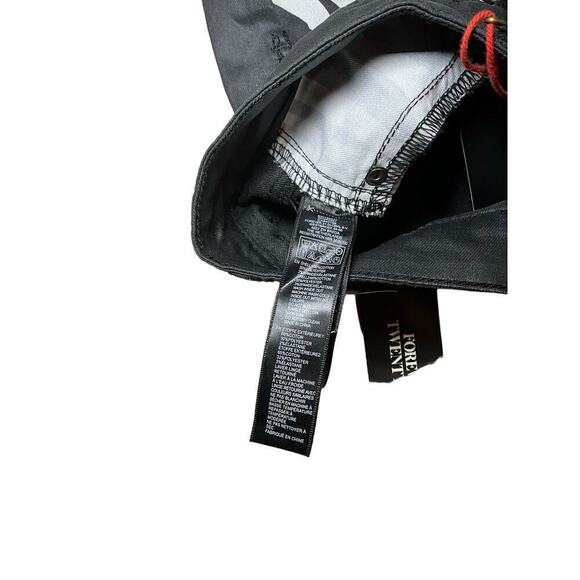 Forever 21 Premium Skinny Ankle Jeans Women's 30 White Black Denim Zebra Print - Picture 6 of 7